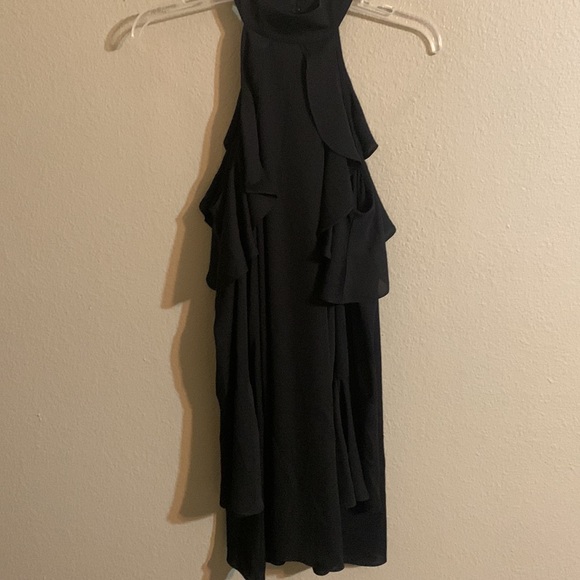 Amanda Uprichard Simona black cold shoulder dress P - Picture 3 of 4